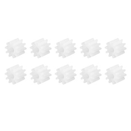 DMiotech 10 Pack 10 Teeth Plastic Gears Model Reduction Gear Plastic Worm Gears for DIY Model