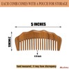 The Moreinday Wooden Comb Wide Tooth Comb for Women Fine