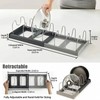 Expandable Pot and Pan Organizer for Kitchen Cabinets – Adjustable