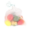 50Pcs Reusable Mesh Produce Bags See Through Washable Fruit Protect