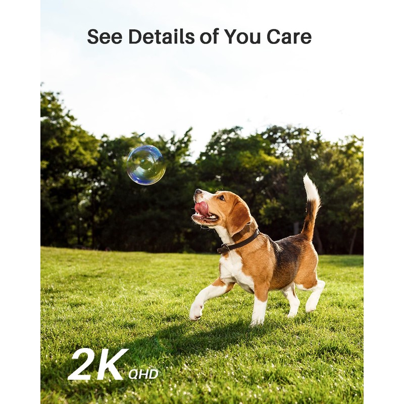 Add-on Wireless Security Camera(Base Station Required), WUUK 2K Home Camera