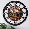 25cm Luxury Iron Round Clock with Elegant Silent Movementsheet size: