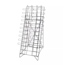 FixtureDisplays 10-Tiered Wire Floor Literature Stand Magazines Holder Display