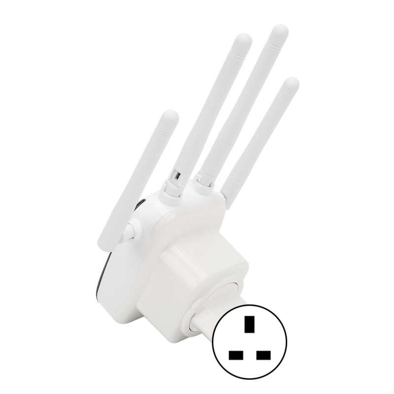 WiFi Range Extender 300Mbps 4 Antennas Wireless Signal Repeater Amplifier