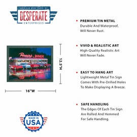 Desperate Enterprises Lewis - Rosie's Diner Tin Sign - Nostalgic Vintage Metal Wall Décor - Made in USA