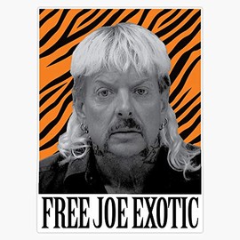 Leyland Designs Free Joe Exotic Sticker Outdoor Rated Vinyl Sticker Decal for Windows, Bumpers, Laptops or Crafts 5"