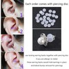 AoedeJ Stainless Steel Locking Earring Backs for Studs Locking Earring