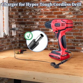 9V Power Supply for Hyper Tough Cordless Drill AC Adapter for Hyper Tough AQ75072G AQ75046G 8Volt Cordless Drill Charger for HT HT06-0900500U HT060900500U Power Cord