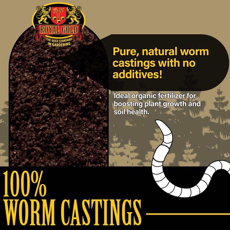 Royal Gold Worm Castings Soil Amendment & Organic Fertilizer -
