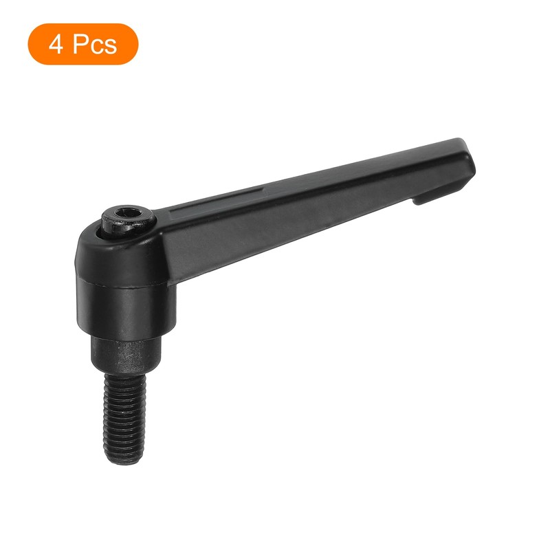 sourcing map 4Pcs M8 x 16mm Adjustable Knobs Handle Male