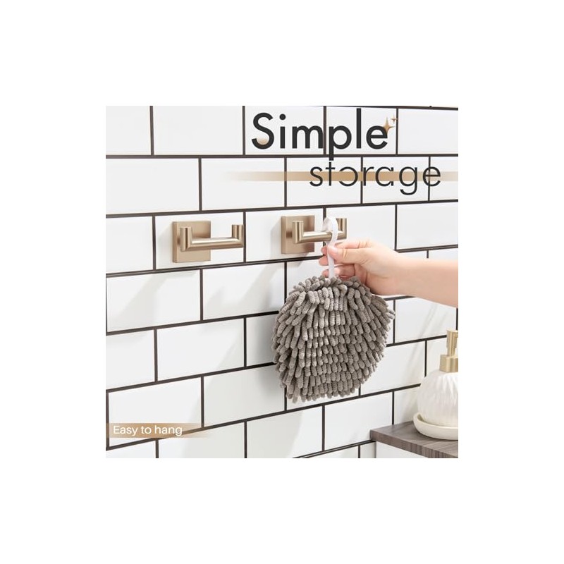 KOKOSIRI Robe Hooks Bath Towel Hooks Bathroom Hardware Double Coat