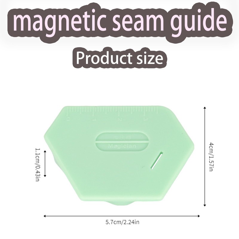 Anytin 3PCS Magnetic Seam Guide for Sewing Machine,New Upgraded Multi-Purpose