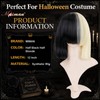 Half Blonde and Black Wig 2 Tone Hair Short Straight