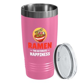 Ramen Lover Pink Edition Viking Tumbler 20oz - The Ultimate Happiness - Food Lovers chicken pumpkin vegan pantry spicy noodles