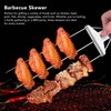 Skewer 3 Prong Stainless Steel Reusable Skewers Easy Food Removal