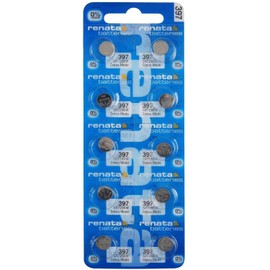 Renata 397 SR726SW Batteries - 1.55V Silver Oxide 397 Watch Battery (10 Count)
