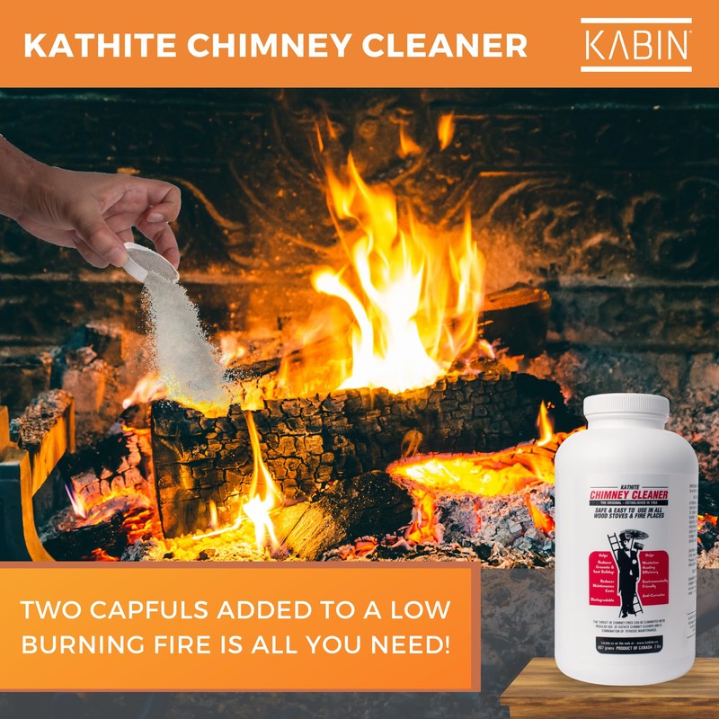 KABIN Kathite Chimney Sweep Cleaner 2LB - Fireplace Chimney Cleaning