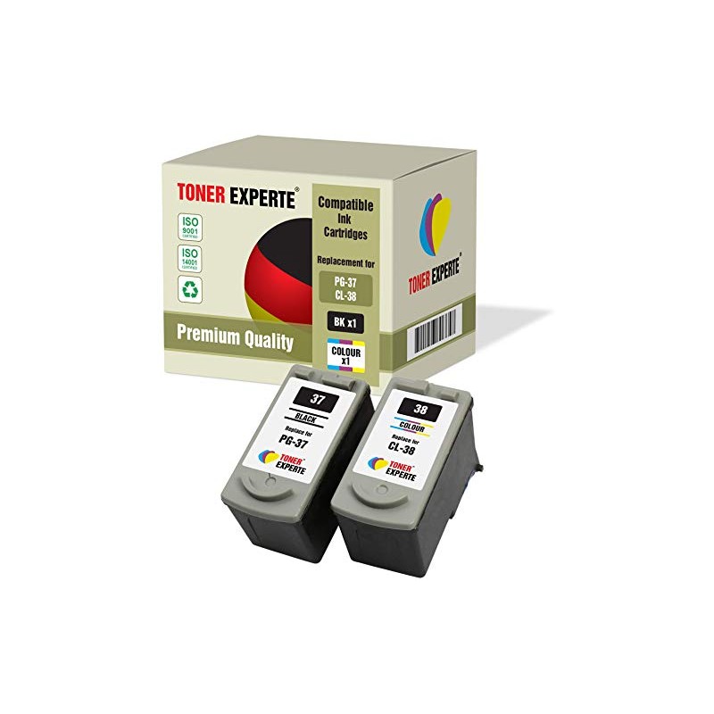 TONER EXPERTE 2 XL PG-37 CL-38 Printer Cartridges Compatible with