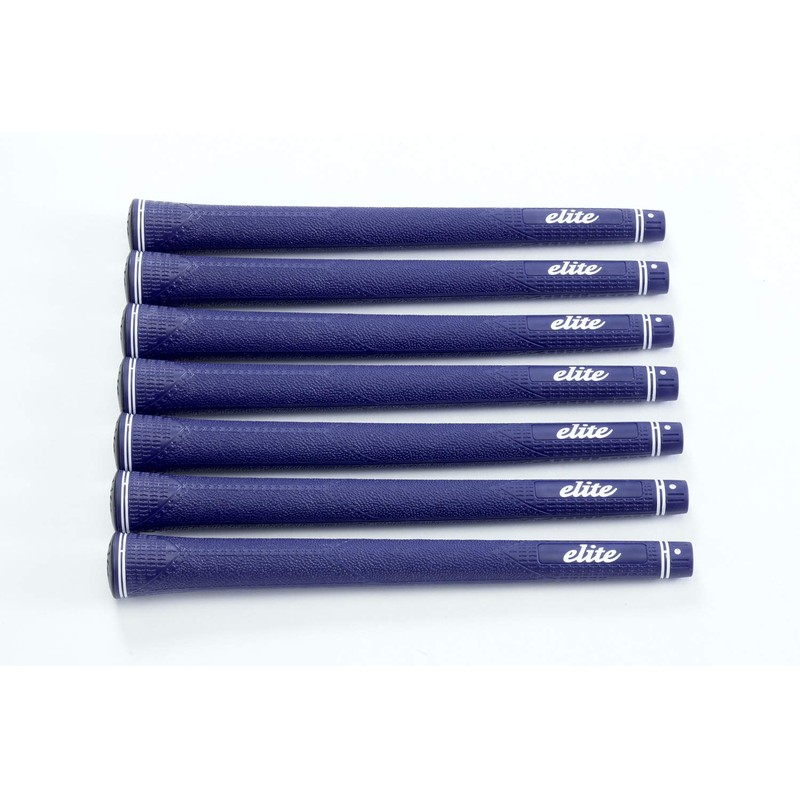 elitegrips MX51 Golf Grips, Set of 7, Navy, No Backline