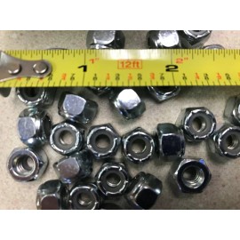 NON SPECIFIC 1/4-20 ZINC NYLON INSERT STOP LOCK NUT - 50 PACK