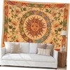 Ciieeo Bohemian Sun Moon Tapestry Artistic Wall Hanging for Home