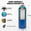 RAYMYLO Insulated Water Bottle 40 oz, Triple Wall Vacuum Stainless