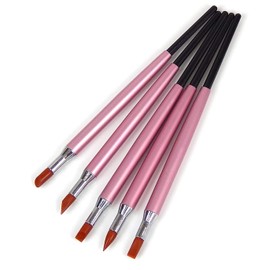 5Pcs Set 5 Tips GEL Nail Art Silicone Heads Carving Pen