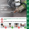 KURSTOL Countersunk Drill Bit Set - M35 HSS Cobalt Coated