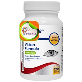 Create and Bundle Fórmula Equate Vision con Luteína: Suplemento Dietético Avanzado para la Salud Ocular, 120 Comprimidos. Favorece la Claridad Visual, La Protección Antioxidante y el Bienestar .