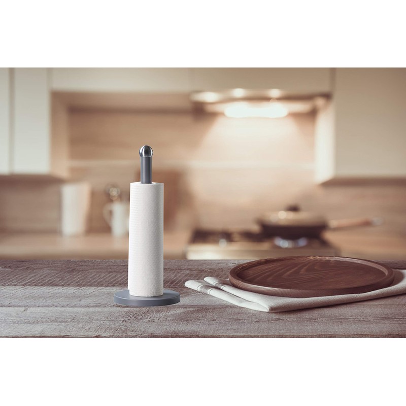 Novel Solutions Stainless Steel Matt Grey Coated Kitchen Towel Roll