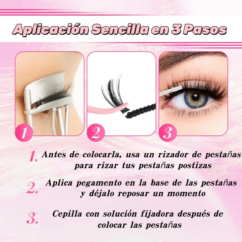 Pestañas Postizas Diy Curl D Mix 8-16mm 30d 40d 80d