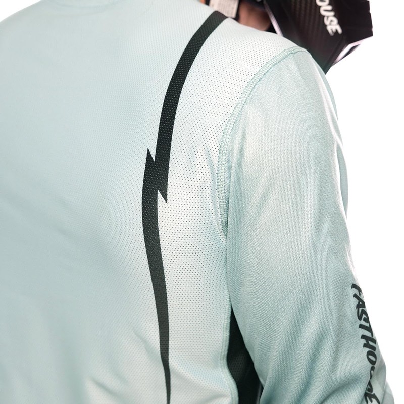 FASTHOUSE Elrod Nitro Long Sleeve Jersey (Oceanic Mint, Medium)