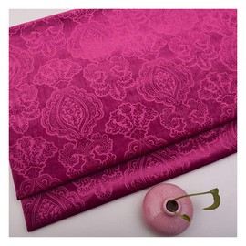 NAKAN Floral Pattern Velvet Fabric, Sold by the Metre, 145 cm Wide, Flowers, Decorative Velvet Fabric, Furniture Fabric, Upholstery Fabric for Upholstery, DIY Crafts, Curtain, Home Decor (Colour: Rose