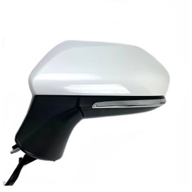 Spieg Driver Side Mirror for 2018-2024 Toyota Camry Power Adjustment Heated Manual Folding Turn Signal Light Paint To Match White 6 Pins Left TO1320367
