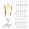 30 Pcs Reusable Plastic Champagne Flutes, 150ml / 5oz, Clear