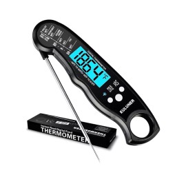 Kizen Waterproof Digital Instant Read Meat Thermometer with 4.6 Folding Probe