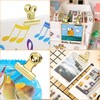 Small Bulldog Paper Clips, Pack of 60 Clips, Gold, 22