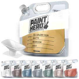 GoSports Outdoors Paint Hero 8 Pack Paint Storage Bags - Airtight Refillable 1 Gallon Pouches with Funnel