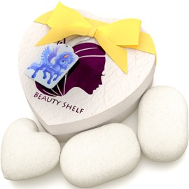 The Beauty Shelf Konjac Sponge (3 Pack) - Baby Bath Sponges for Babies and Sensitive Skin - for Face & Body