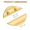 sourcing map 6 Pack Half Moon Cabinet Pull, 1.26" Hole