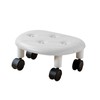 Low Roller Seating PU Surface Plastic Structure Movable Universal Wheels