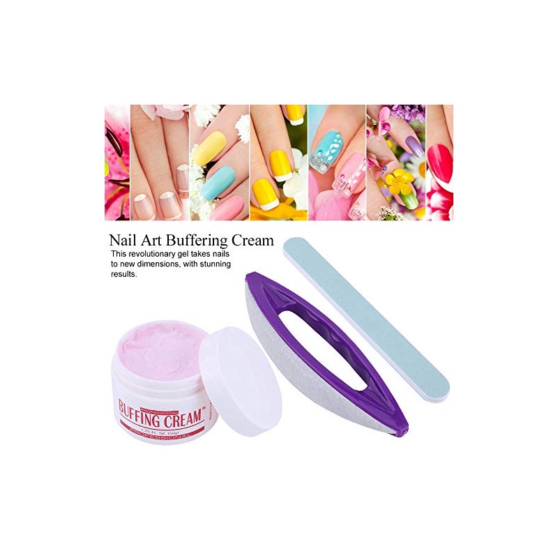 Set Herramienta de manicura De Uñas, Nail Art Buffing Cream