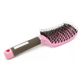 Morsafe Cepillo Cerdas De Jabalí Curvo Ventilado Para Secar Y Peinar