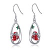 Seiyang Santa Claus Dangle Earrings 925 Sterling Silver Christmas Teardrop Earrings Fun Holiday Christmas jewellery Gifts for Women