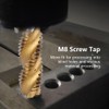 M8x1.25mm Spiral Fluted Tap High Speed Steel Thread Cutter Machine
