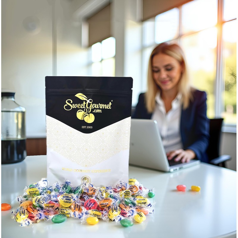 SweetGourmet Sugar-Free Assorted Fruits Hard Candy | 4 Flavors |