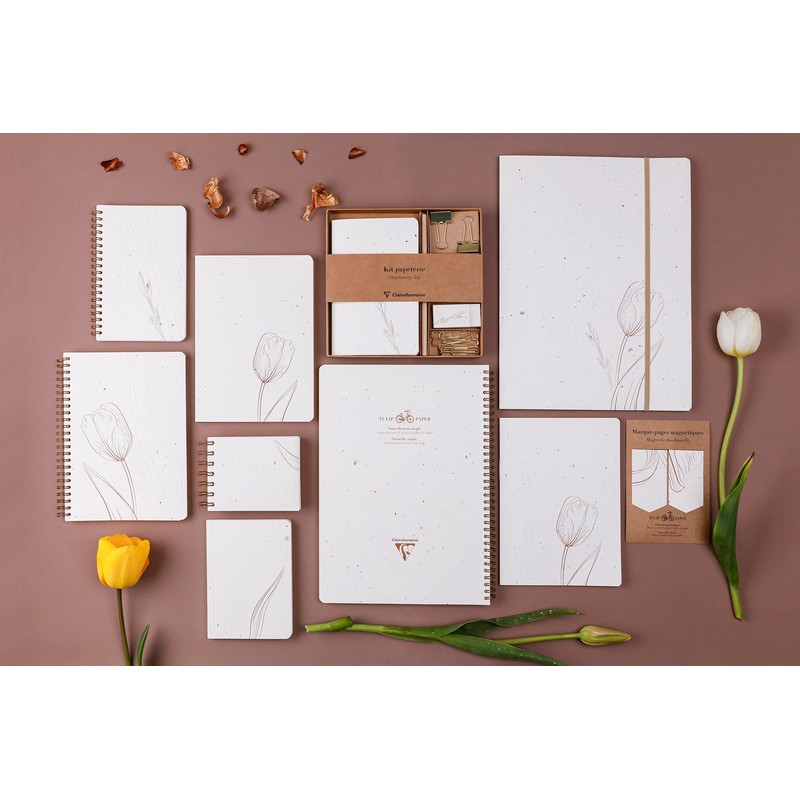 Clairefontaine 813067C Tulip Paper Notebook with Flexible Cover DIN A6
