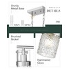 LMS 4-Light Brushed Nickel Island Chandelier Lights for Kitchen, Mid