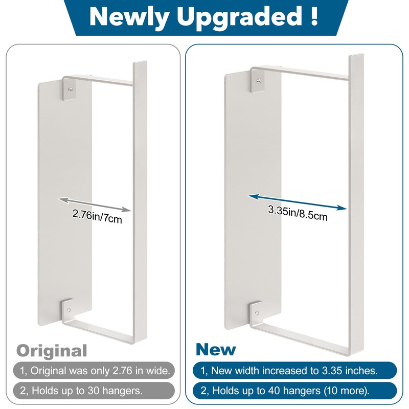 Magnetic Hanger Organizer Stacker, Strong Magnetic Hanger Holder for Laundry