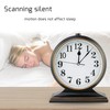 Beesealy Silent Desk Clock - European Style Retro Clock with